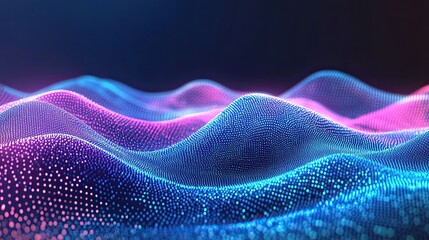 Poster - abstract blue tech, business, or science setting