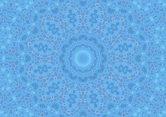 Poster - Blue abstract background with pattern of thin lines