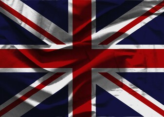 Wall Mural - Great britain flag with texture on background