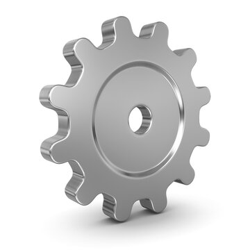 Chrome Gear, This is a computer generated and 3d rendered picture