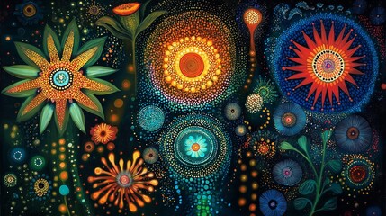 Wall Mural - Abstract Cosmic Swirls in a Deep Space Digital Artwork