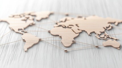 Poster - Global Handshake Icon Handshake icon with a contract in the background, symbolizes international agreements and treaties