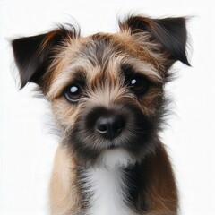 Poster - This delightful puppy showcases its soft fur and captivating eyes, radiating an aura of playfulness and affection. Its unique features bring a sense of joy and companionship