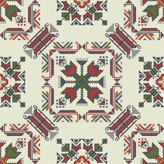 Poster - Traditional Bulgarian embroidery vector pattern