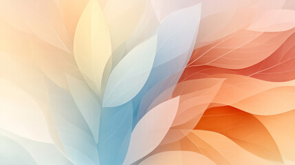 Aufkleber - A creative digital artwork depicting an abstract blend of warm autumn hues, swirling leaves, and soft light to evoke the peaceful essence of fall,