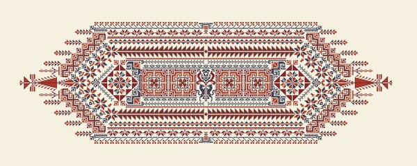 Poster - Tatreez, decorative Palestinian embroidery symbol