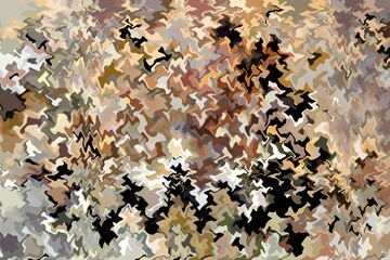 Aufkleber - Colour stains, wave pattern, digital art, Canada, North America