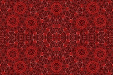 Poster - Red abstract ornamental background