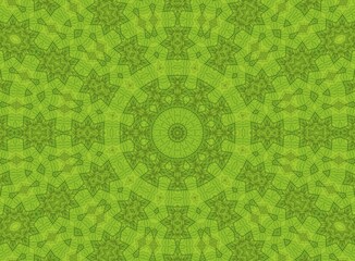 Poster - Background with abstract pattern from green leaf