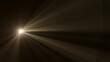 © VisualVortex - Golden Light Rays Emanating from a Bright Source in Darkness