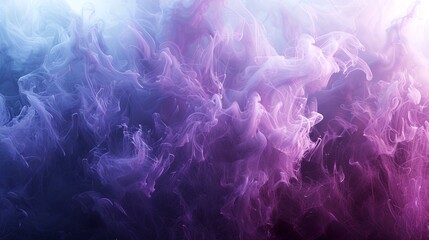 abstract purple and blue smoke swirls, ethereal background for design