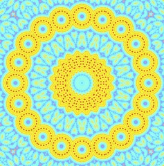 Poster - Bright background with abstract pattern
