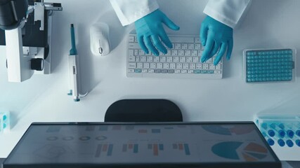 Aufkleber - A specialized laboratory workspace that showcases advanced digital analysis and microscopy tools designed for various scientific applications in areas such as biology, biomedicine, and chemistry