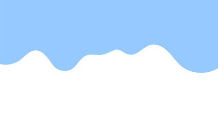 Wall Mural - Minimalist abstract design featuring blue wavy shapes, ideal for website headers or digital backgrounds