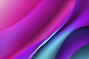 Poster - Dynamic abstract gradient image with vibrant transitions of pink, purple, and blue colors, AI generated