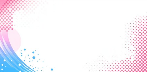 Poster - A halftone background with a wavy texture, created from gray dots on a white surface