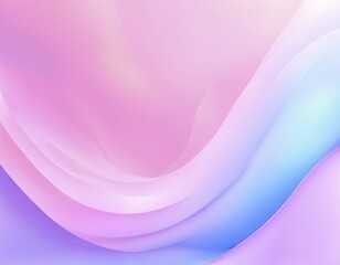 Poster - Abstract pastel gradient with smooth transitions of pink and blue hues conveying a soft and gentle atmosphere, AI generated