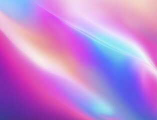 Poster - Abstract gradient with pink, blue, and purple hues creating a soft and vibrant glow, AI generated