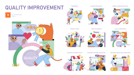 Poster - Business. Flat Vector Illustration