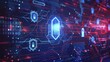 © Doukdouk/imageBROKER - Futuristic network protection concept with a digital shield and circuit lines, ai generated, AI generated