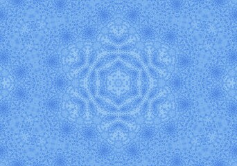Poster - Blue background with abstract blurred pattern