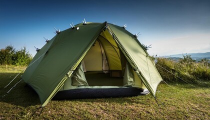 tent in the forest