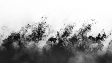 Aufkleber - In a captivating display of black and white, swirling shapes emerge with dynamic movement, forming a dramatic atmosphere that evokes emotions and ignites the imagination
