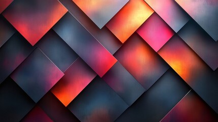 Poster - Geometric background featuring pastel diagonal lines in varying thicknesses overlapping creating a soft yet vibrant abstract visual