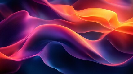 Poster - Abstract 3D background flowing lines and rich colors blending into a sleek art design with intricate geometric patterns