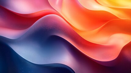 Poster - abstract 3d background flowing lines and geometric patterns in a vibrant color palette for a sleek a