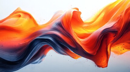 Poster - abstract art design complex 3d shapes and a vivid color palette featuring dynamic patterns and a mod