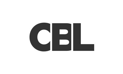 Poster - CBL logo design template with strong and modern bold text. Initial based vector logotype featuring simple and minimal typography. Trendy company identity.