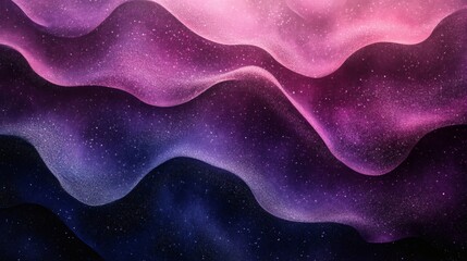 Poster - Abstract background a blend of dark purple and midnight blue waves featuring a grainy texture and noise effect for a rich and dynamic header design