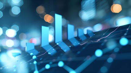 Poster - A digital illustration of a data graph and chart.
