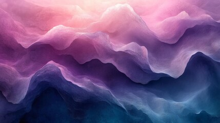 Fototapete - Abstract background soft purple and deep teal waves featuring a grainy noise effect for a stylish and textured wallpaper design