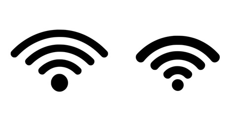 Poster - wi-fi signal strength indicators displayed in a minimalistic style for digital design