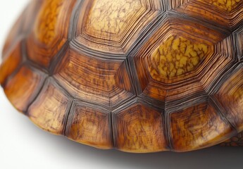 Poster - Close-Up View of a Textured Turtle Shell Capturing Unique Patterns and Colors in Natural Light for Nature and Animal Photography