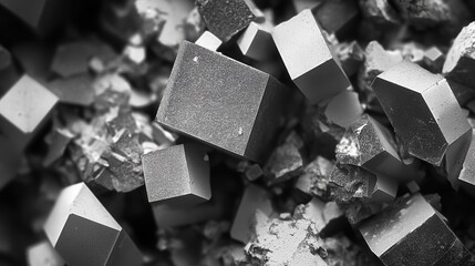 Fototapete - the close packing of particles in solids affect their thermal conductivity