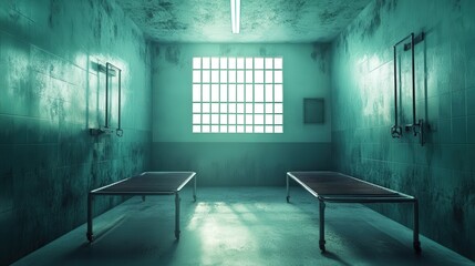 Poster - measures ensure ethical practices in a room used for therapeutic drug trials