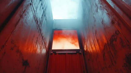 Poster - gases exert pressure on the walls of their container, according to the particle model