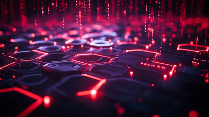 Poster - Abstract digital futuristic design. Advanced technology concept.