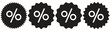 © Franco - Discount icon, Percentage, finance percent offer tag, Shopping Sale label, , promotion commission icons button, vector, sign, symbol, logo, Discount, percentage icon symbol on white background
