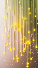 Poster - Glowing Gold Lines Abstract Background