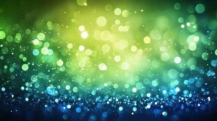 Poster - A softly glowing aurora borealis background with blurred, shimmering green and blue hues, evoking a sense of wonder.