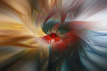Poster - Abstract swirl in colorful color