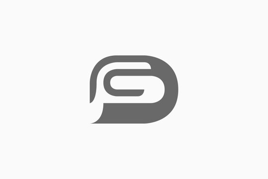 Letter G and D unique logo