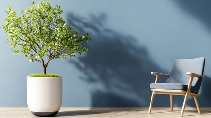 Poster - Indoor plant care stylish greenery in modern living room home decor bright environment cozy viewpoint