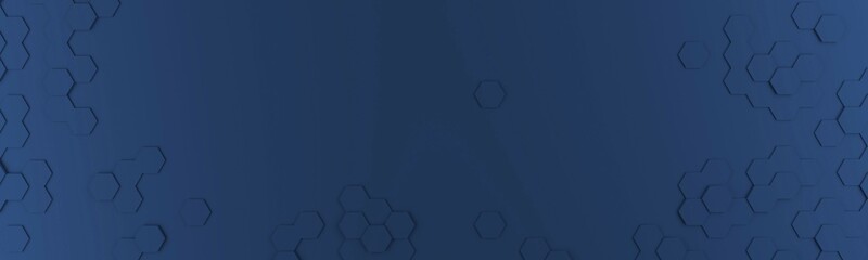Poster - Abstract modern classic blue honeycomb background, 3d rendering