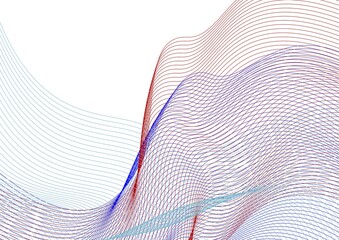 Aufkleber - Abstract background with colorful lines on white, vector illustration