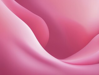 Poster - An abstract pink design featuring smooth and fluid curves with soft gradient transitions, evoking a gentle and calm atmosphere, AI generated